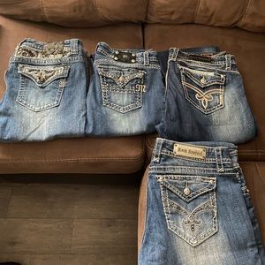 Rock Revivals and Miss Me all size 34